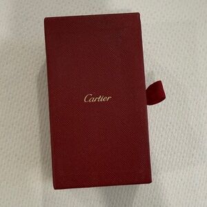 Cartier Burgundy Box with Gold Logo Jewelry Cleaner
